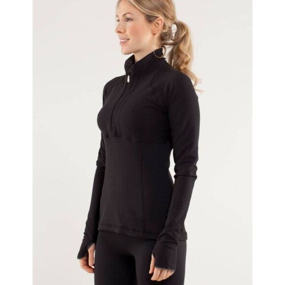 LULULEMON ATHLETICA Switch Back 1/2 Zip Pullover Jacket Size 4 'Reversible' - Picture 2 of 10